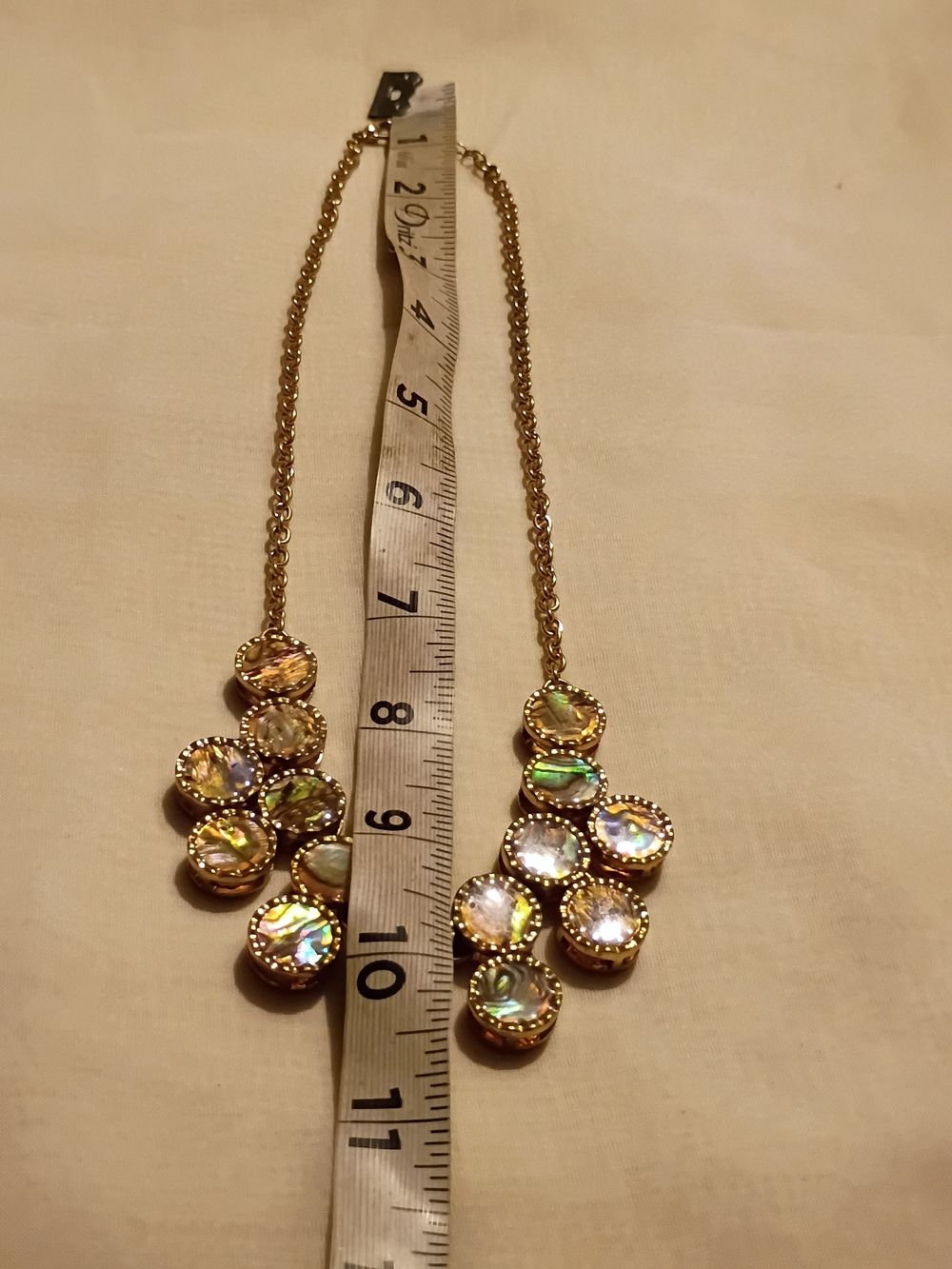 Gold-Tone Iridescent Cluster Necklace - Women Jewelry